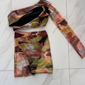 Cut Out One Shoulder Dress